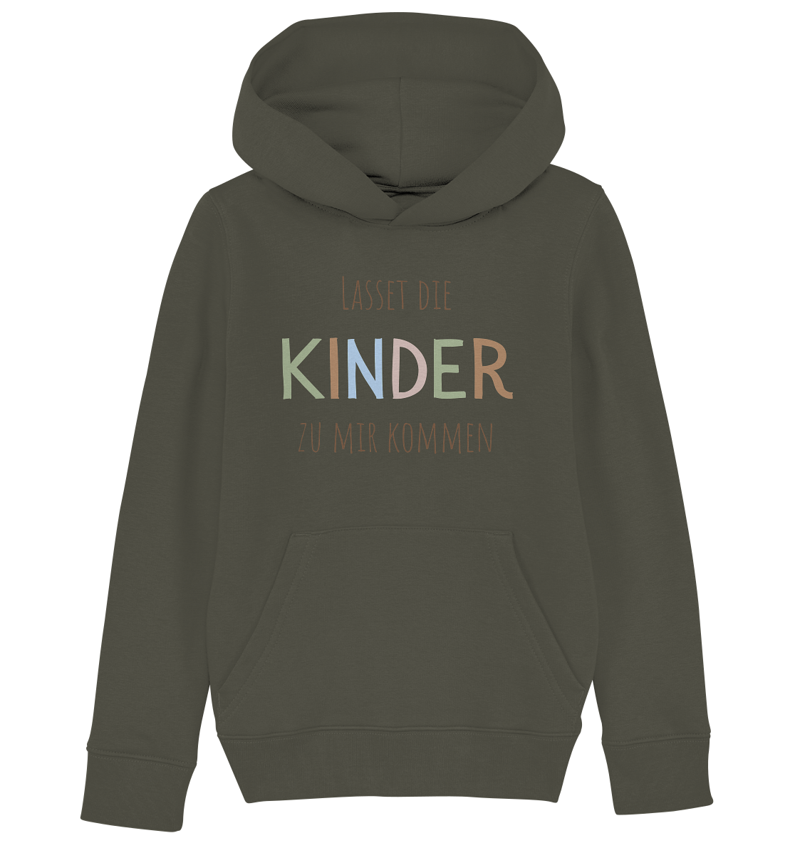 Lasset die Kinder zu mir kommen - Kids Organic Hoodie - wertvoll und geliebt 