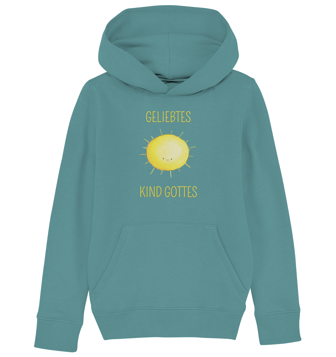 Geliebtes Kind Gottes - Kids Organic Hoodie - wertvoll und geliebt 