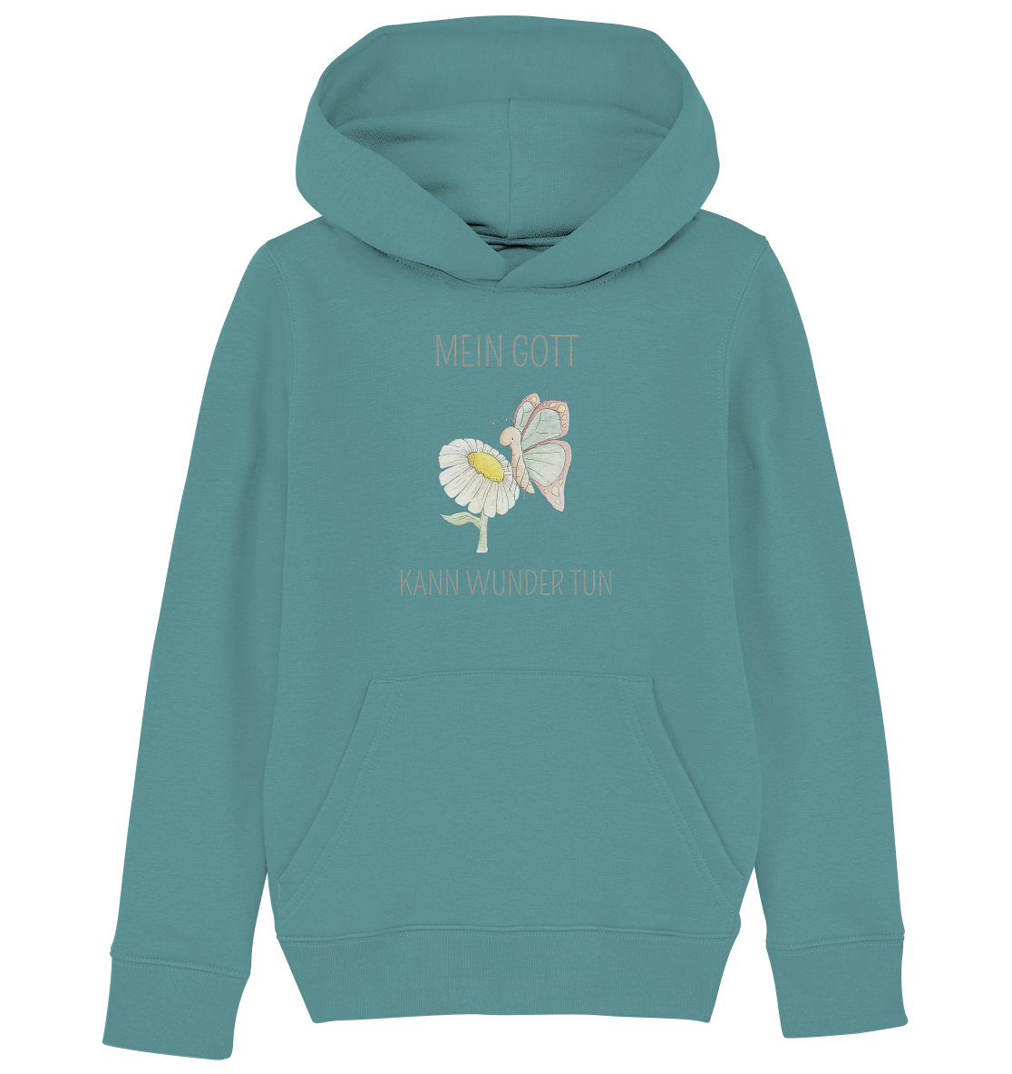 Mein Gott kann Wunder tun - Kids Organic Hoodie - wertvoll und geliebt 