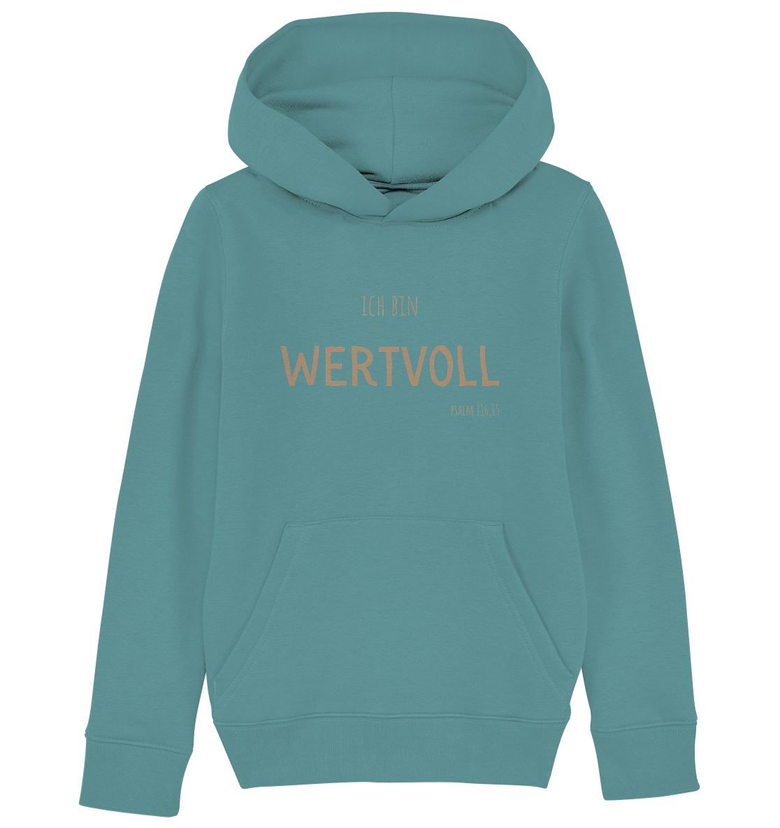 Wertvoll - Kids Organic Hoodie - wertvoll und geliebt 