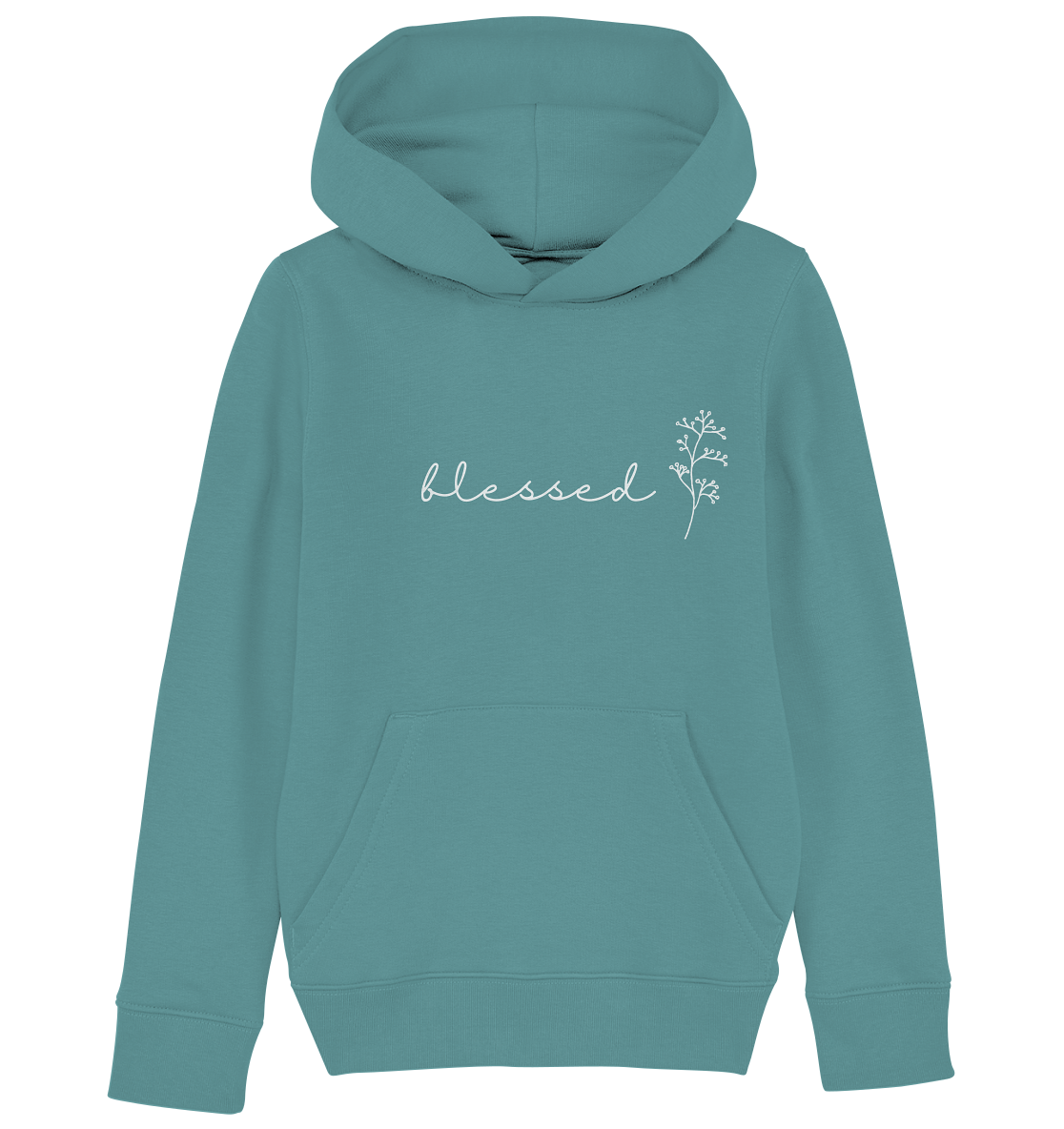 blessed - Kids Organic Hoodie - wertvoll und geliebt 