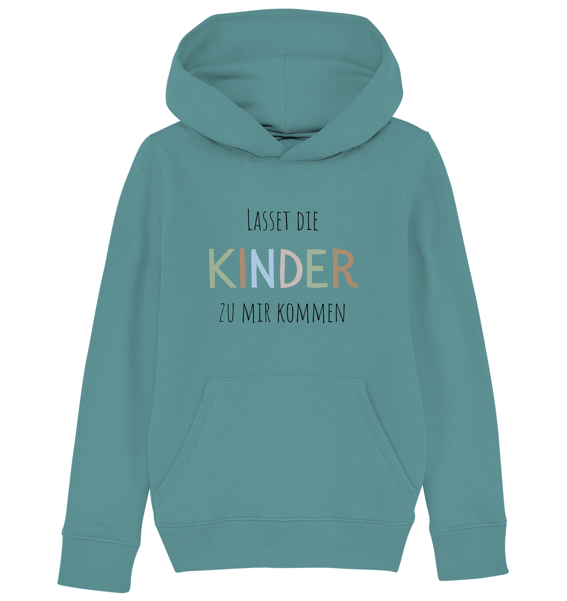 Lasset die Kinder zu mir kommen - Kids Organic Hoodie - wertvoll und geliebt 