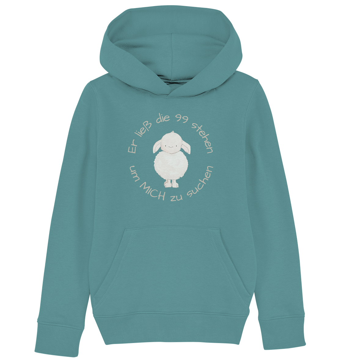 Er ließ die 99 stehen - Kids Organic Hoodie - wertvoll und geliebt 