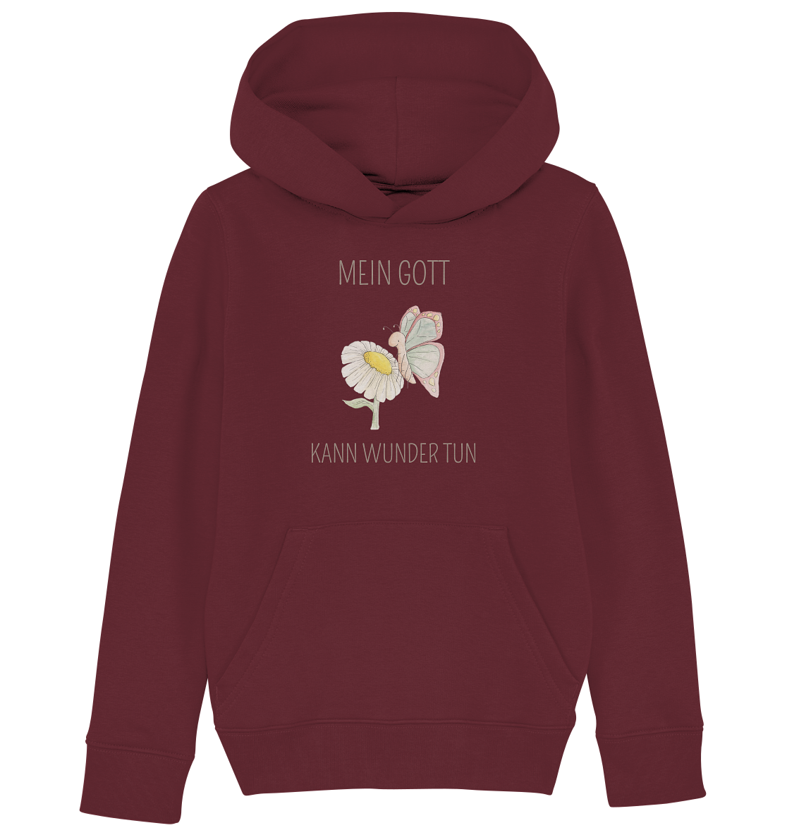 Mein Gott kann Wunder tun - Kids Organic Hoodie - wertvoll und geliebt 