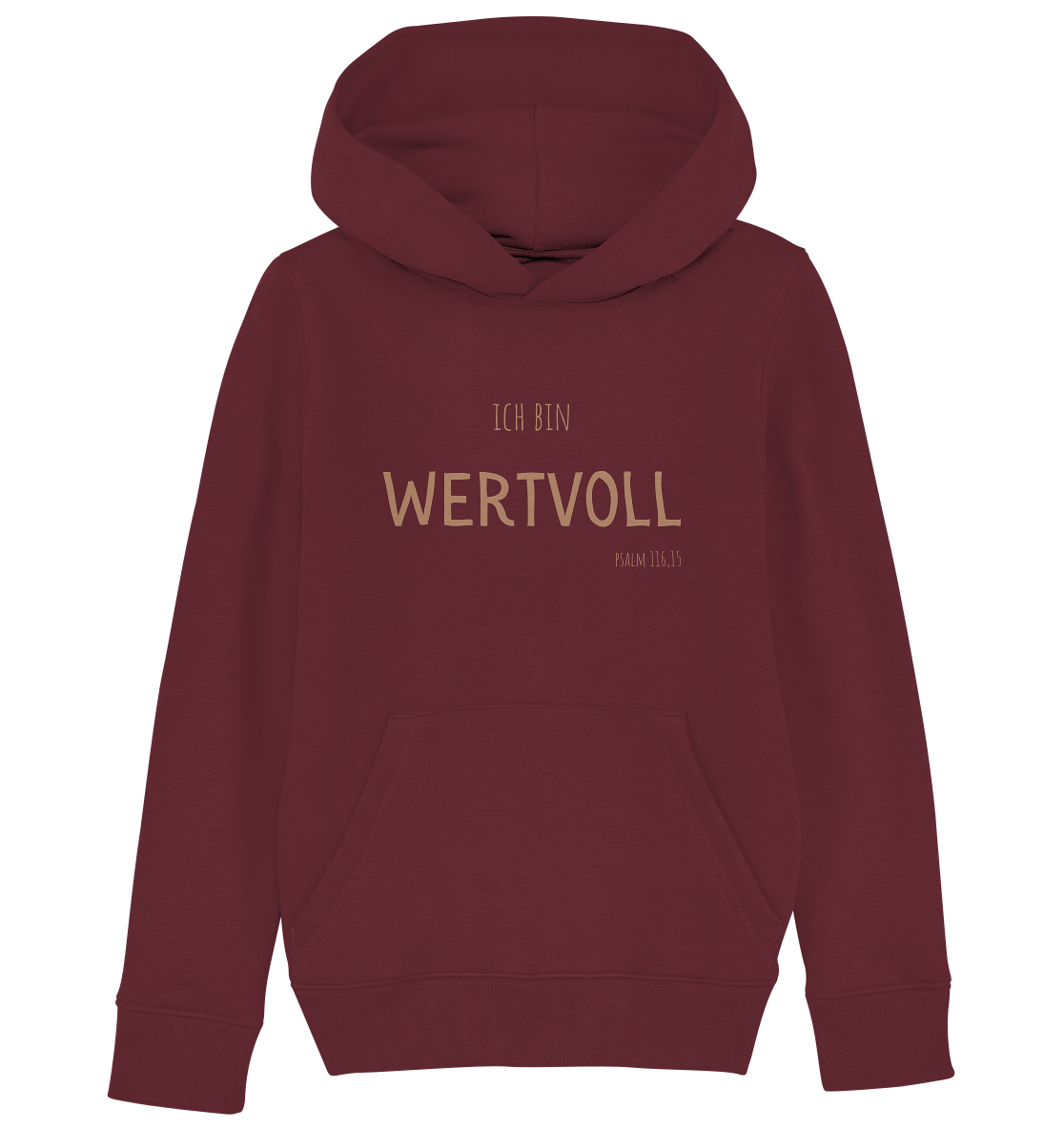 Wertvoll - Kids Organic Hoodie - wertvoll und geliebt 