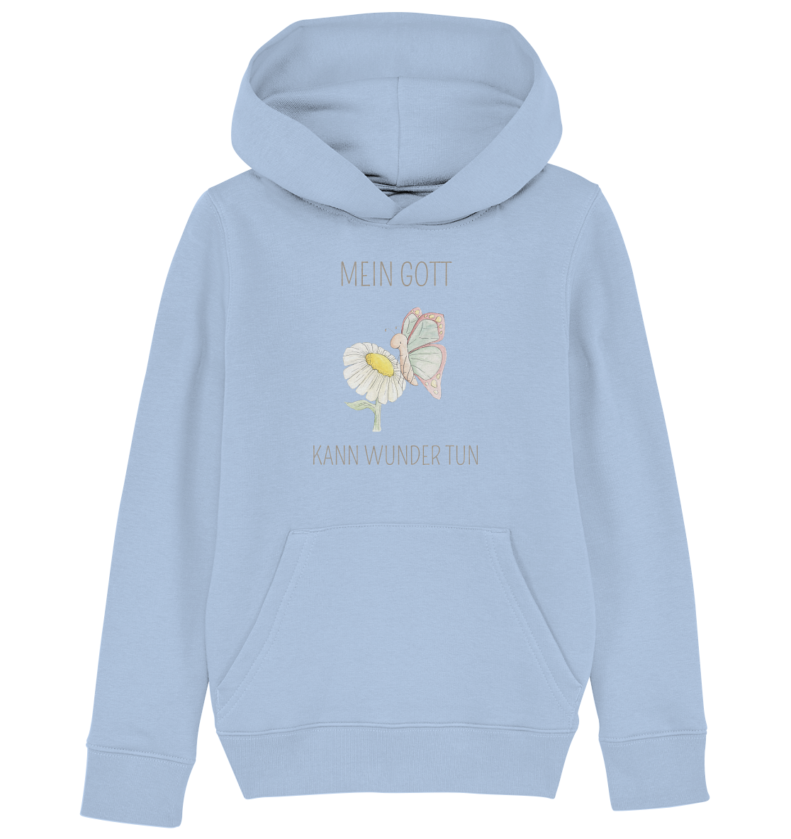 Mein Gott kann Wunder tun - Kids Organic Hoodie - wertvoll und geliebt 