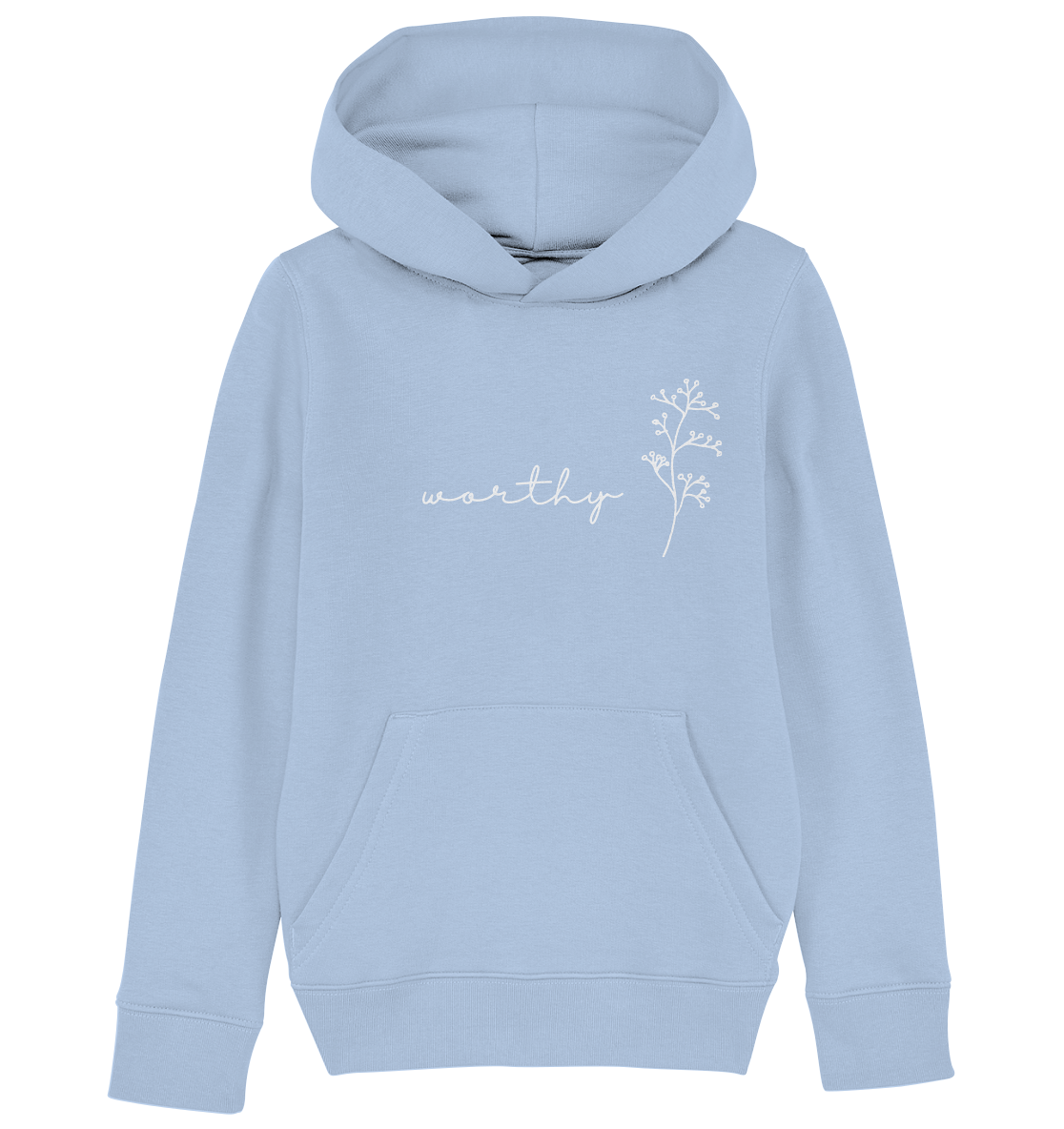 Worthy - Kids Organic Hoodie - wertvoll und geliebt 