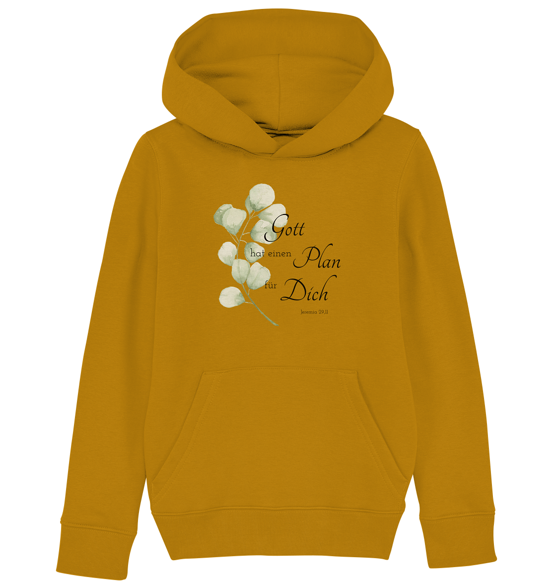 Gott hat einen Plan für Dich - Kids Organic Hoodie - wertvoll und geliebt 