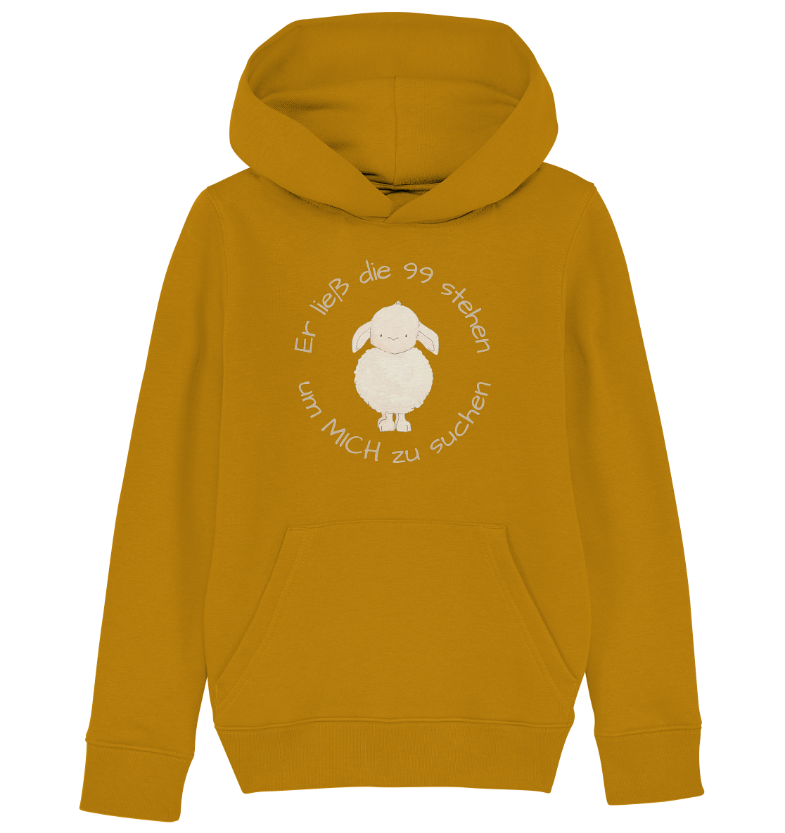 Er ließ die 99 stehen - Kids Organic Hoodie - wertvoll und geliebt 