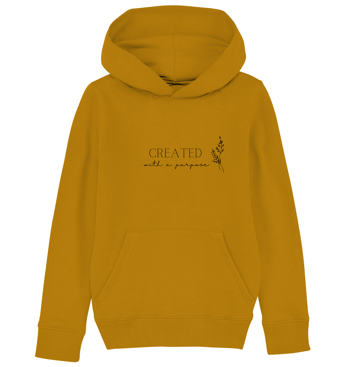Created with a purpose D - Kids Organic Hoodie - wertvoll und geliebt 