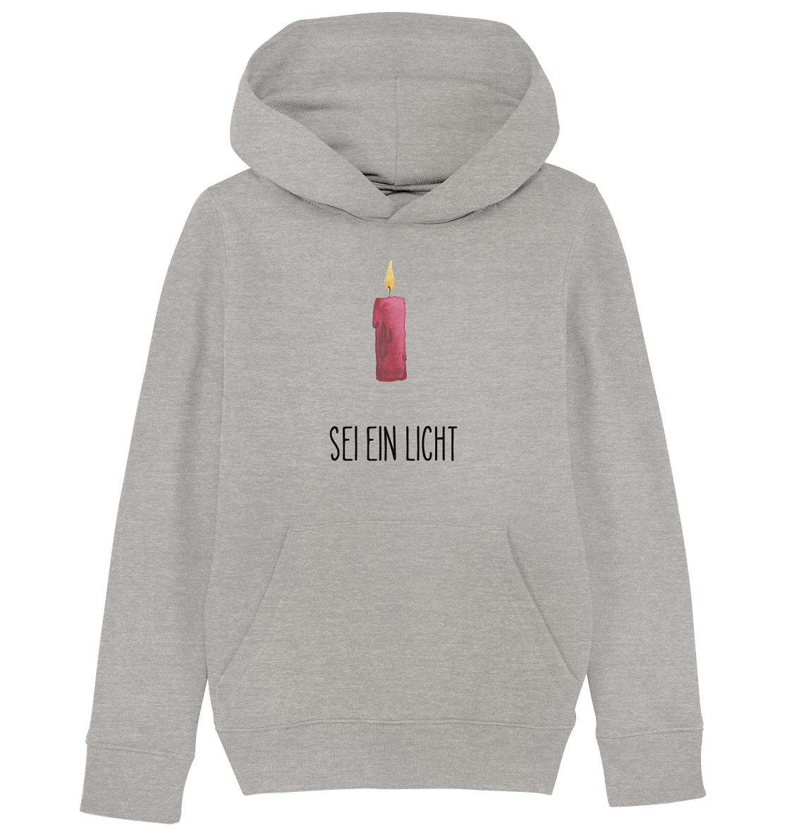 Sei ein Licht - Kids Organic Hoodie - wertvoll und geliebt 