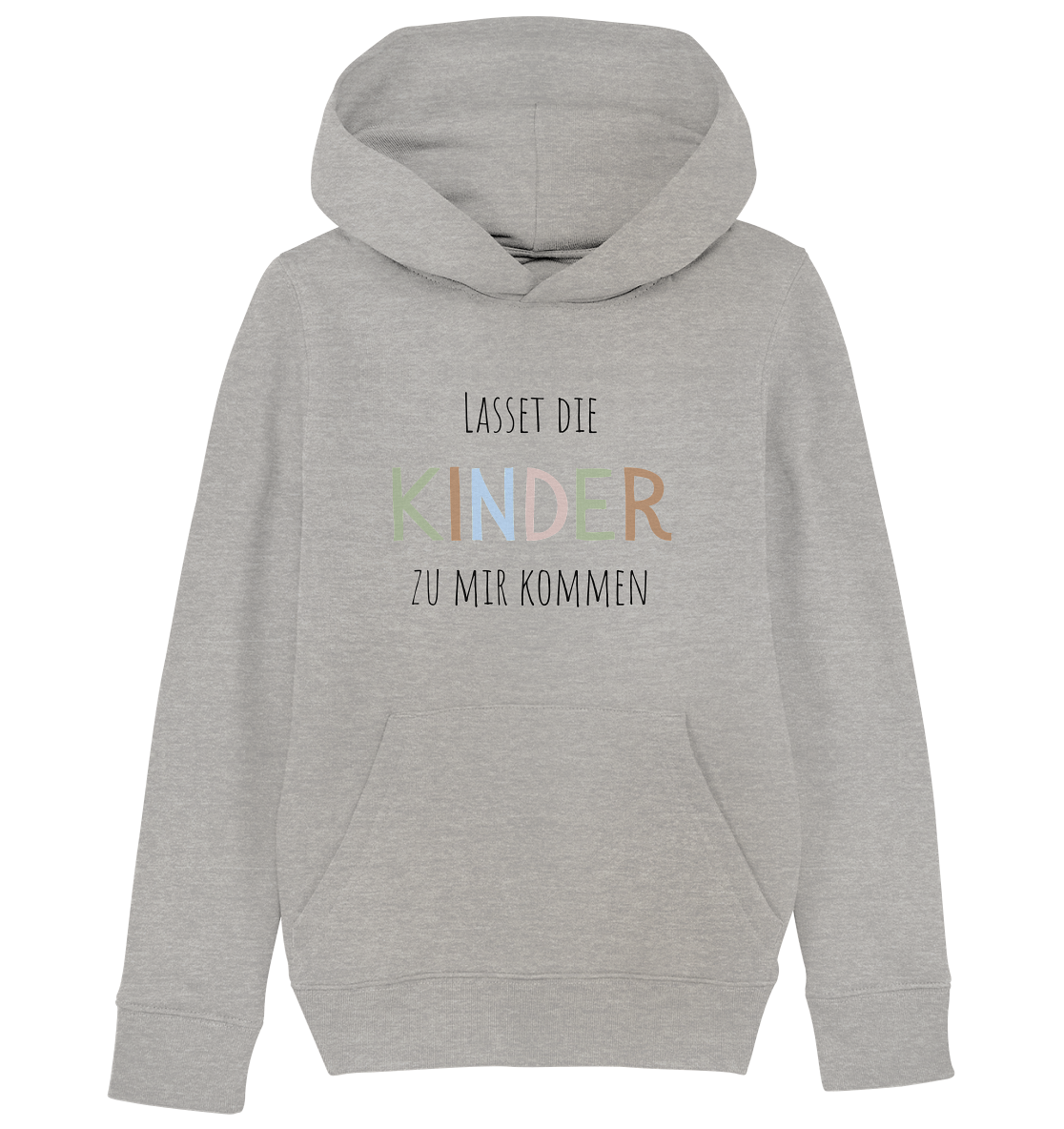 Lasset die Kinder zu mir kommen - Kids Organic Hoodie - wertvoll und geliebt 
