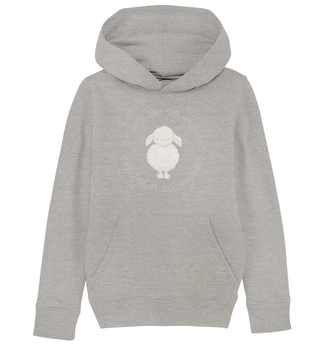 Er ließ die 99 stehen - Kids Organic Hoodie - wertvoll und geliebt 