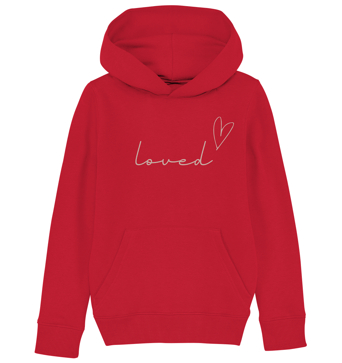 loved - Kids Organic Hoodie - wertvoll und geliebt 