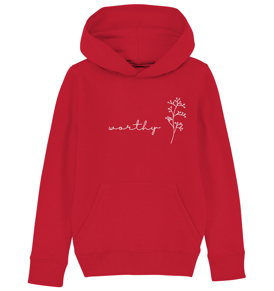 Worthy - Kids Organic Hoodie - wertvoll und geliebt 
