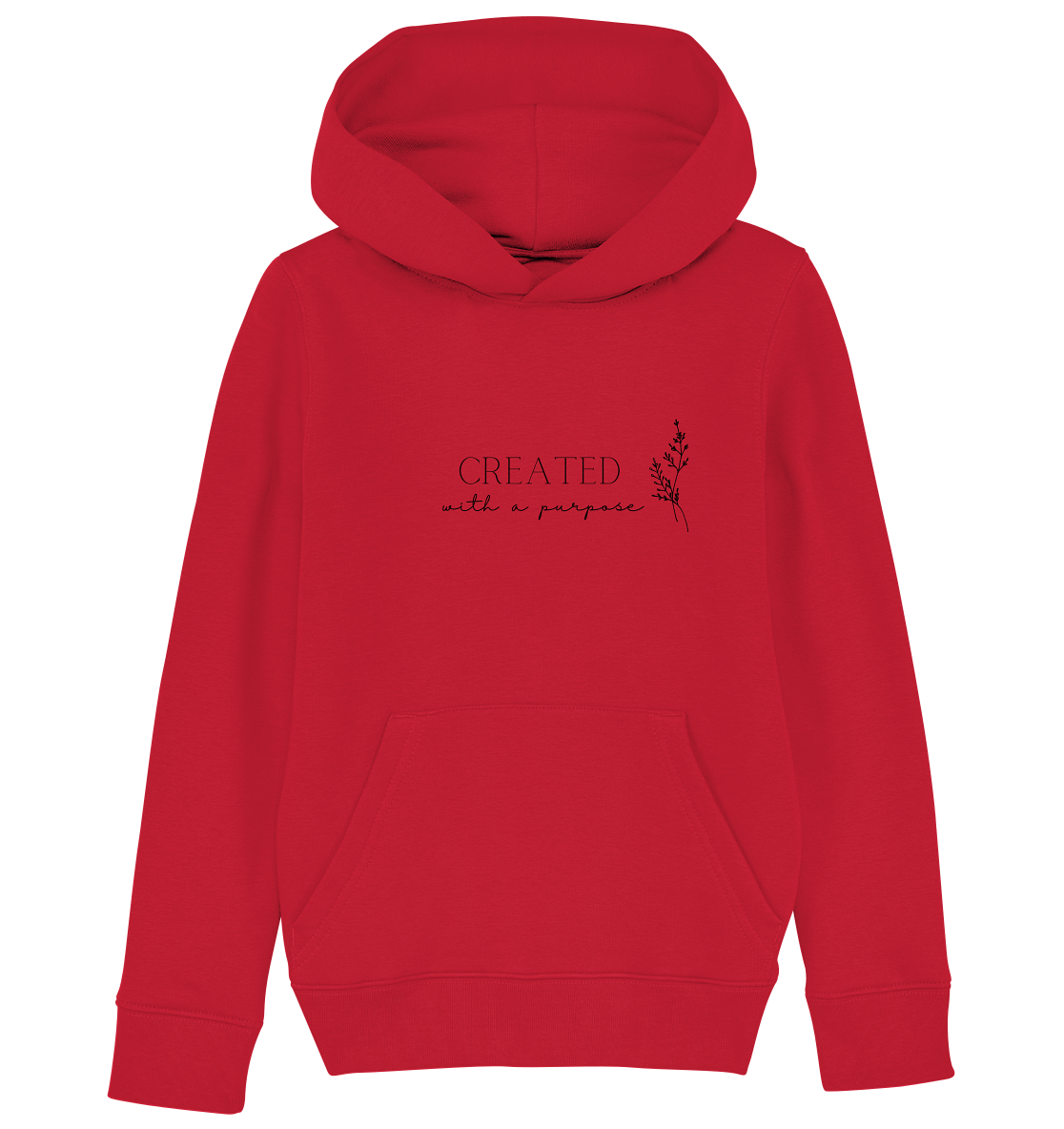 Created with a purpose D - Kids Organic Hoodie - wertvoll und geliebt 