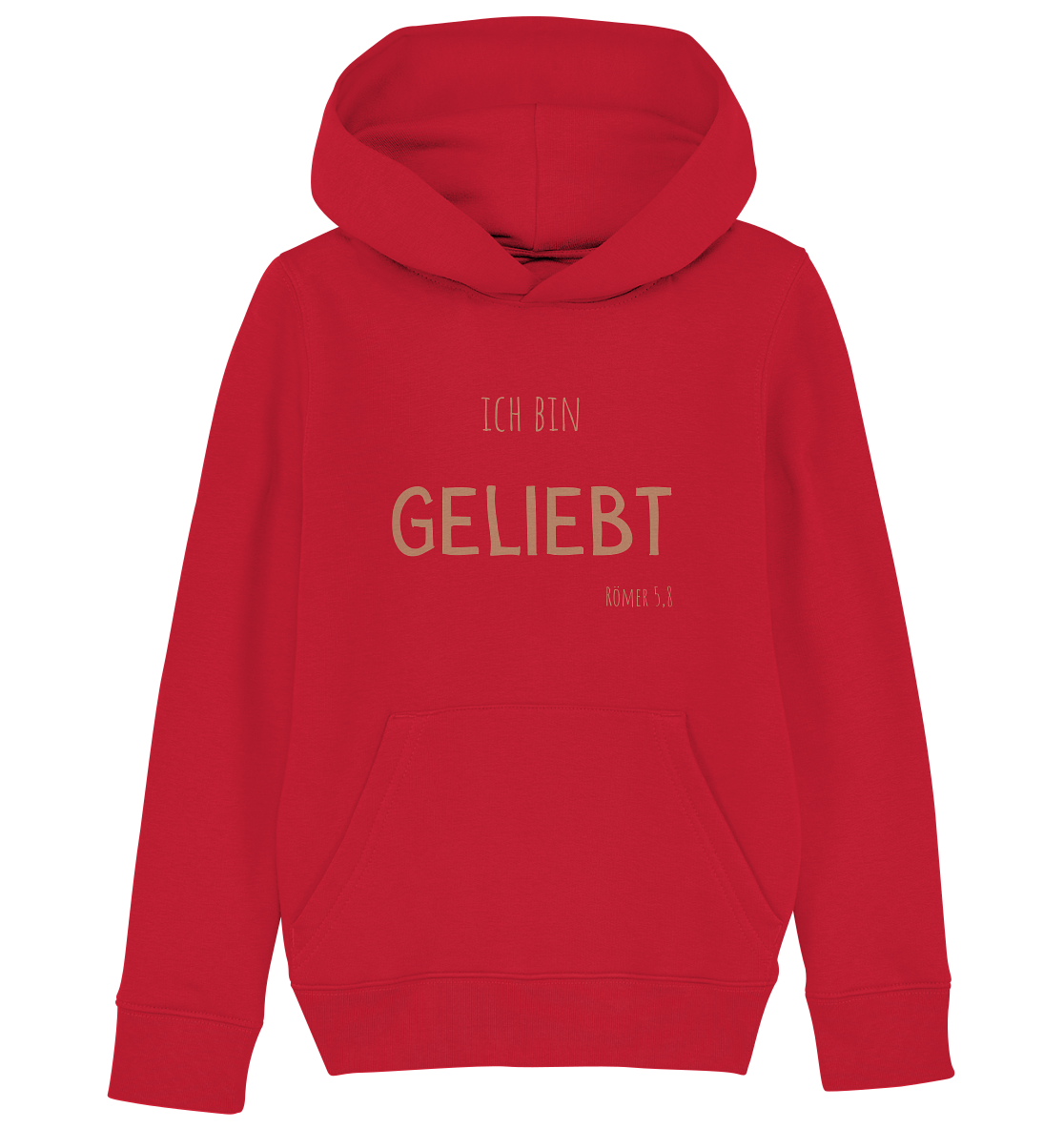Geliebt - Kids Organic Hoodie - wertvoll und geliebt 