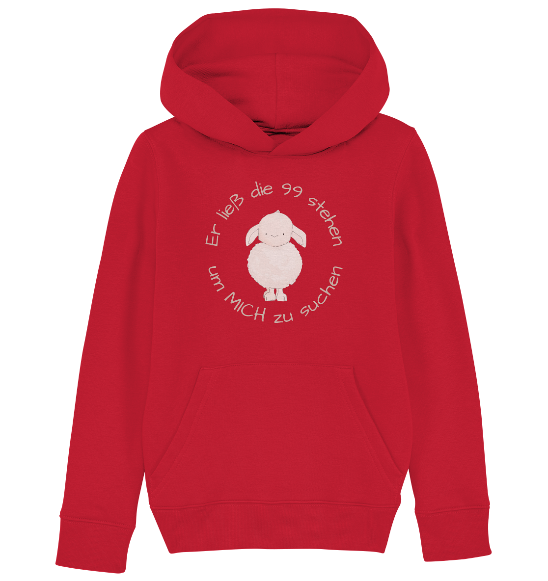 Er ließ die 99 stehen - Kids Organic Hoodie - wertvoll und geliebt 