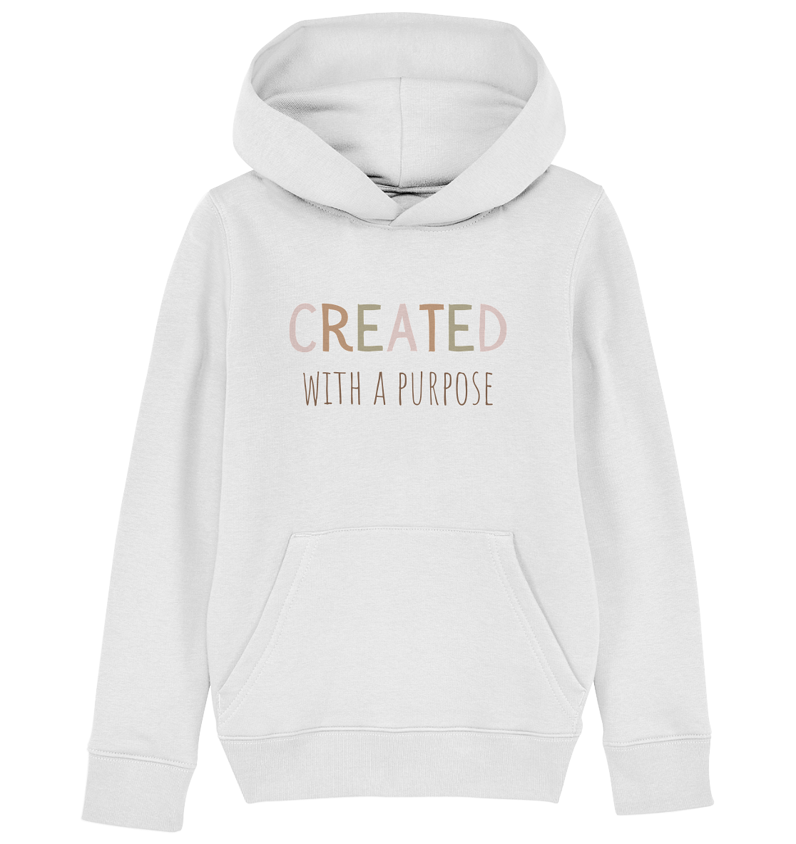 Created - Kids Organic Hoodie - wertvoll und geliebt 