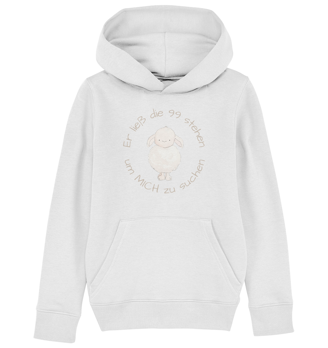 Er ließ die 99 stehen - Kids Organic Hoodie - wertvoll und geliebt 