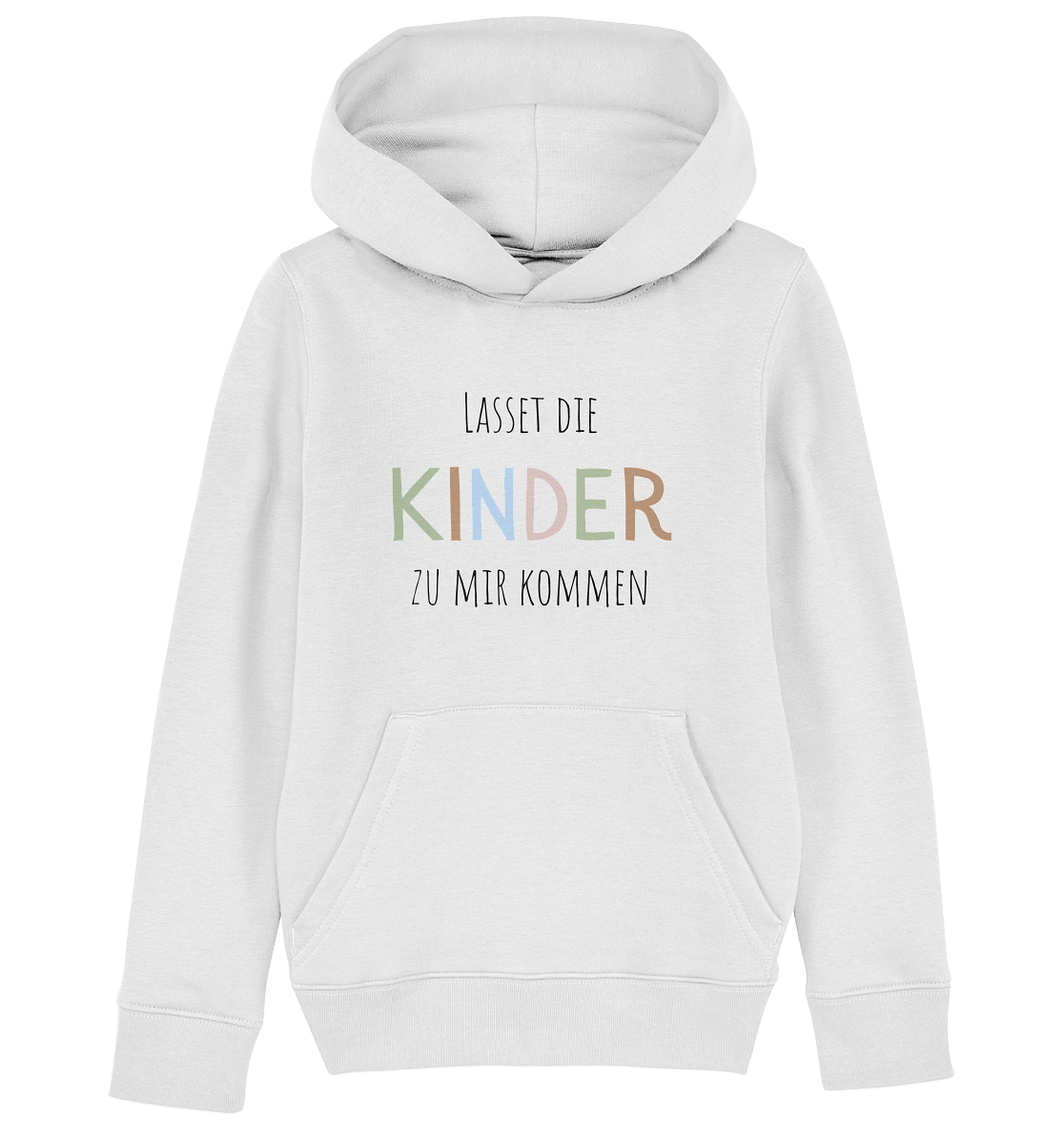 Lasset die Kinder zu mir kommen - Kids Organic Hoodie - wertvoll und geliebt 