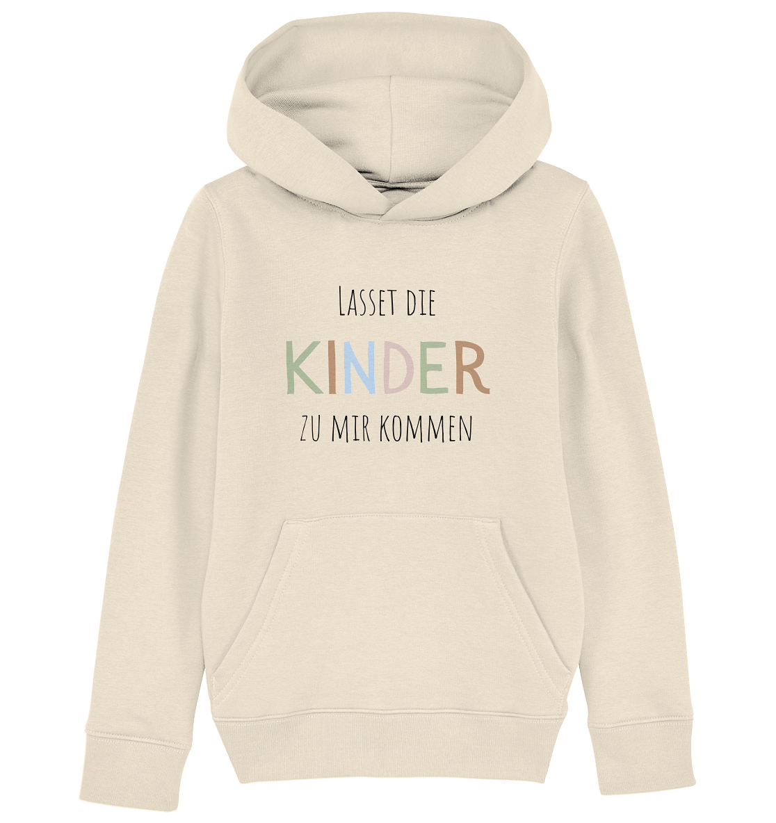 Lasset die Kinder zu mir kommen - Kids Organic Hoodie - wertvoll und geliebt 