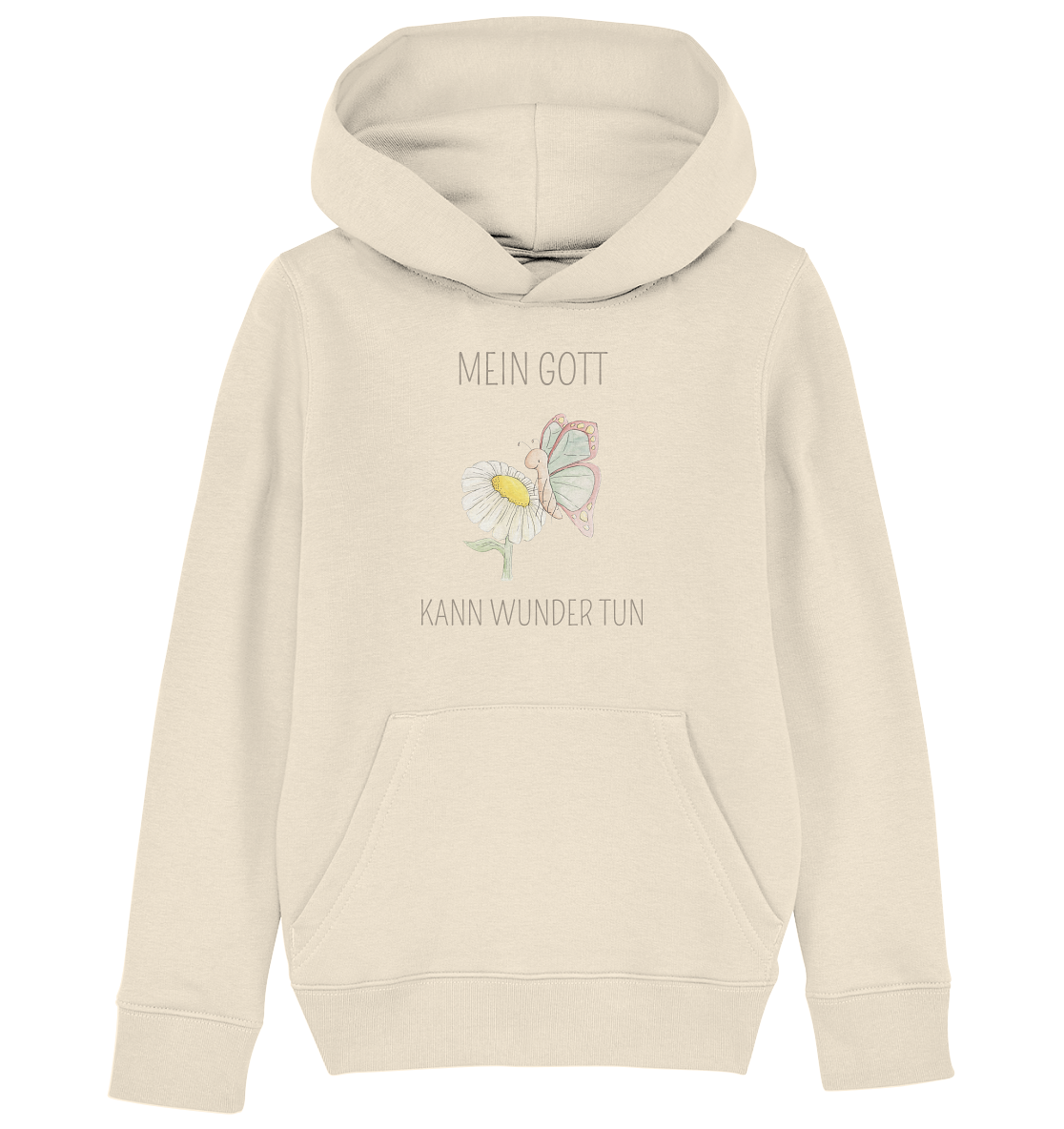 Mein Gott kann Wunder tun - Kids Organic Hoodie - wertvoll und geliebt 