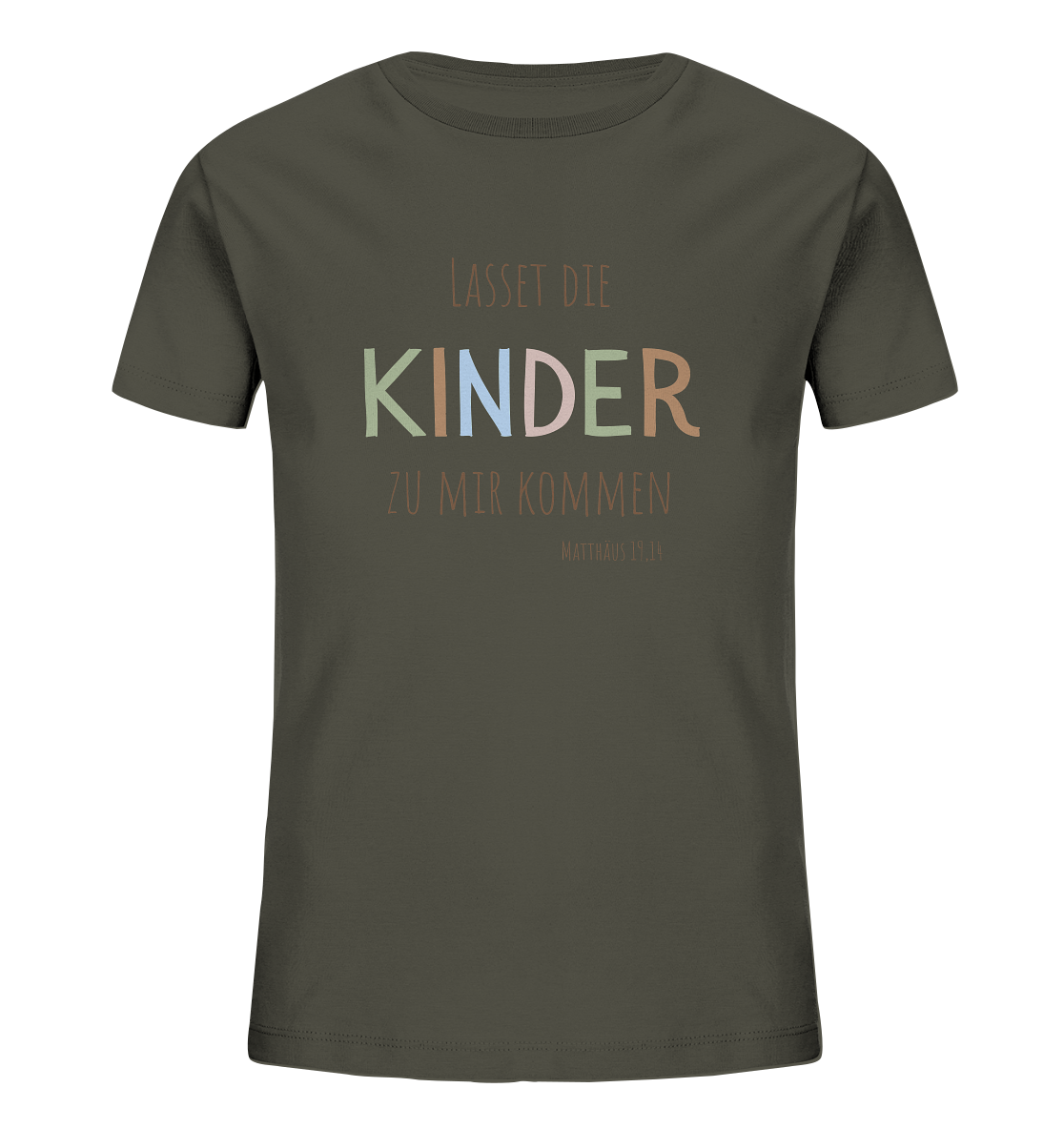 Lasset die Kinder zu mir kommen - Kids Organic Shirt - wertvoll und geliebt 