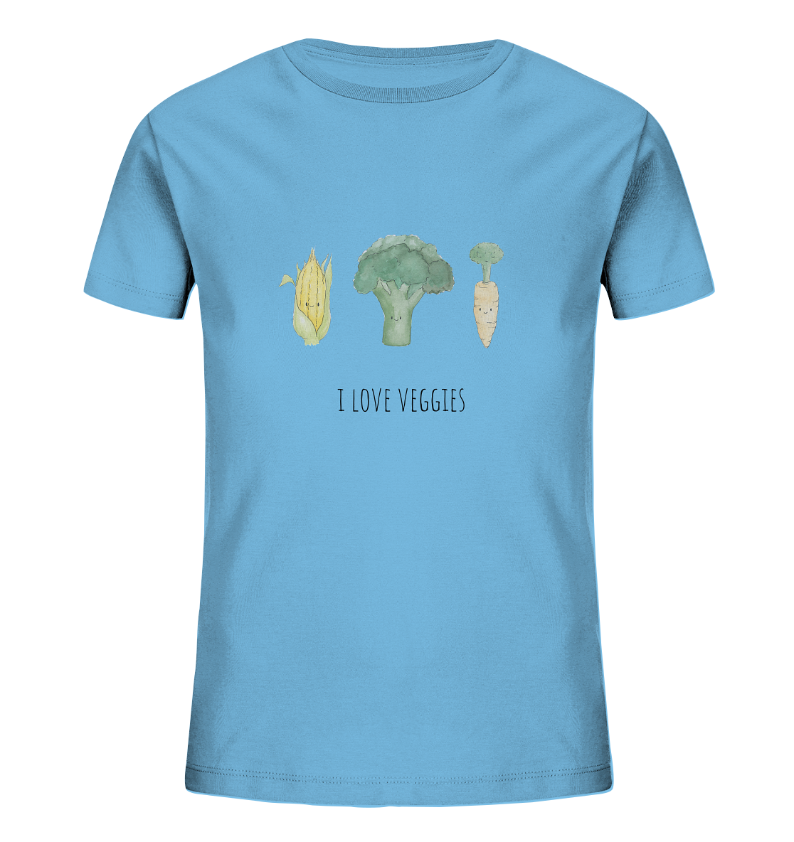 I love veggies - Kids Organic Shirt - wertvoll und geliebt 