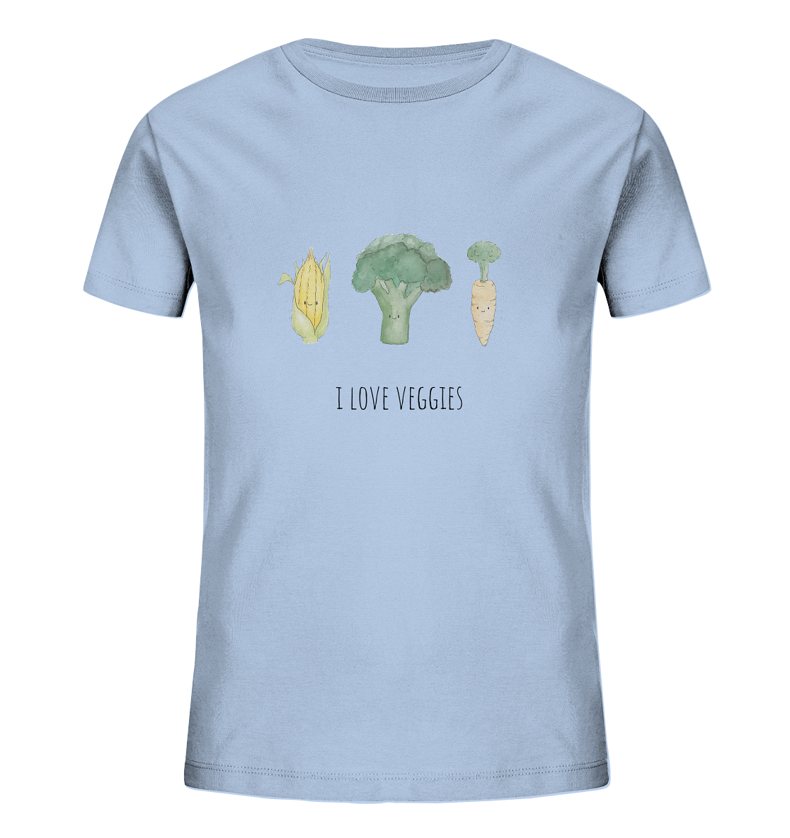I love veggies - Kids Organic Shirt - wertvoll und geliebt 