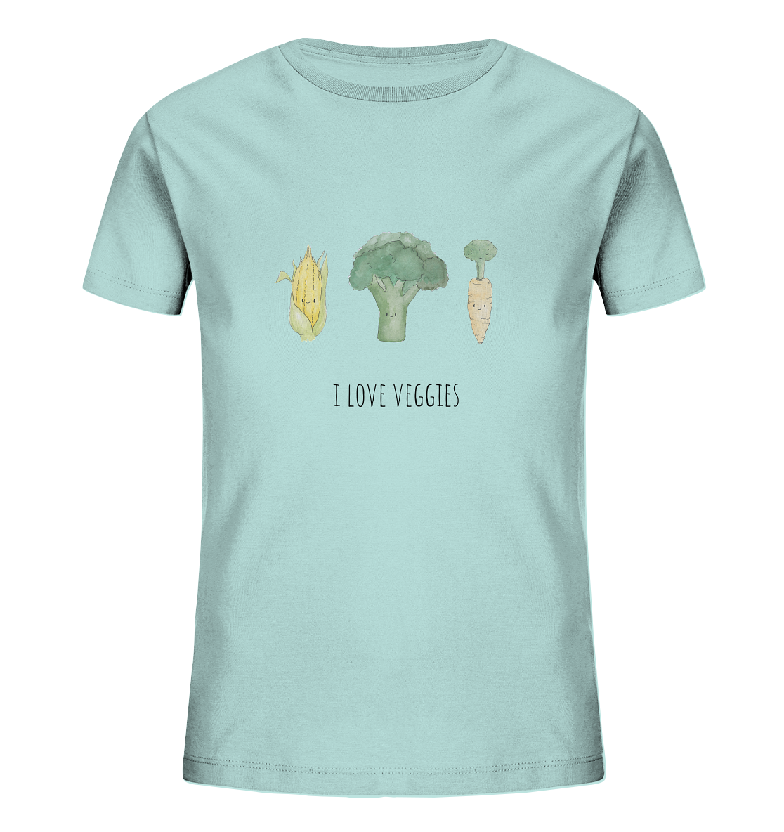 I love veggies - Kids Organic Shirt - wertvoll und geliebt 
