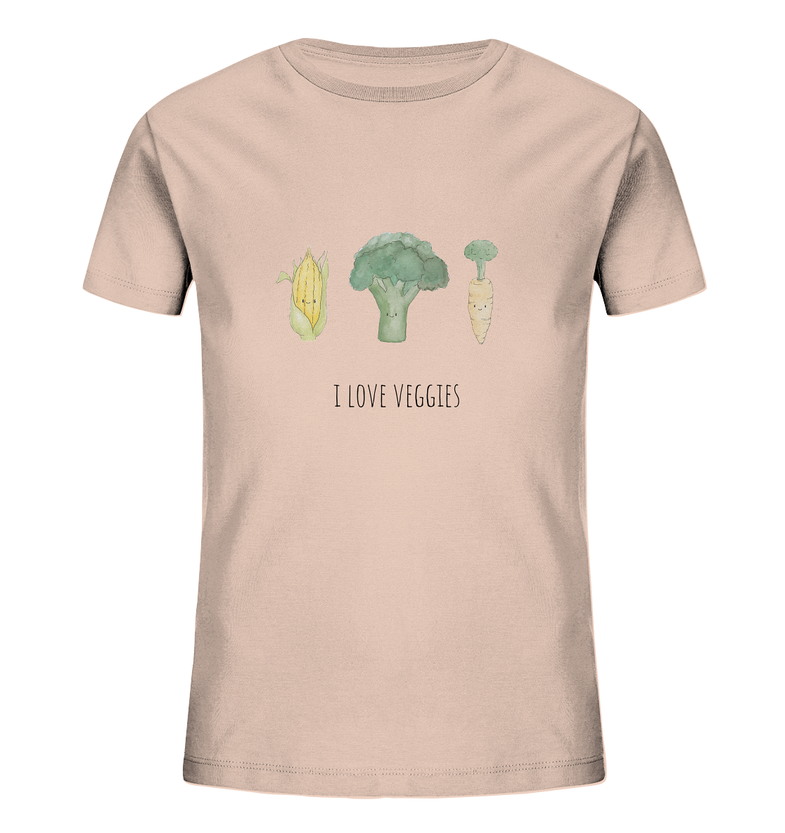 I love veggies - Kids Organic Shirt - wertvoll und geliebt 