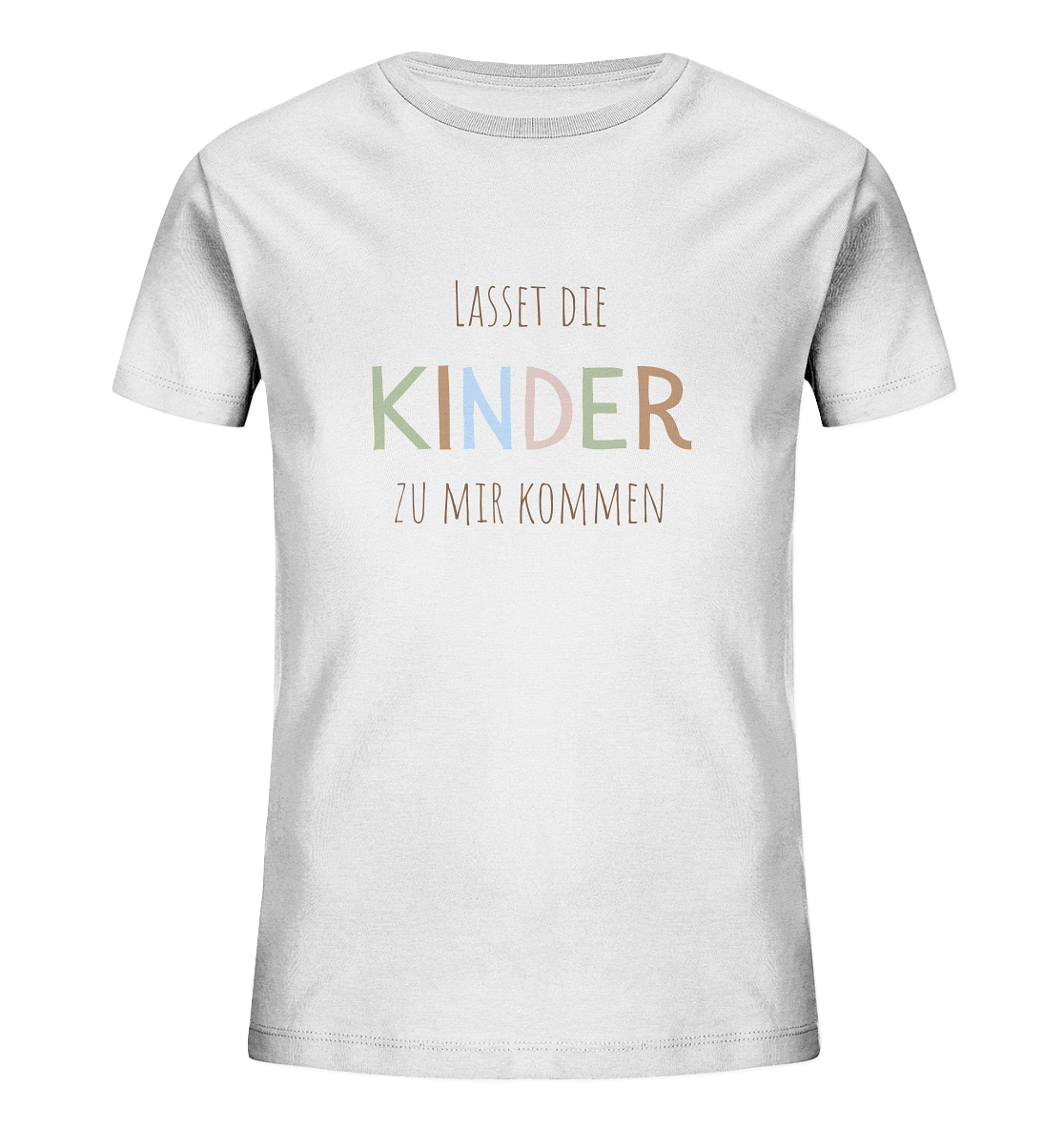 Lasset die Kinder zu mir kommen - Kids Organic Shirt - wertvoll und geliebt 