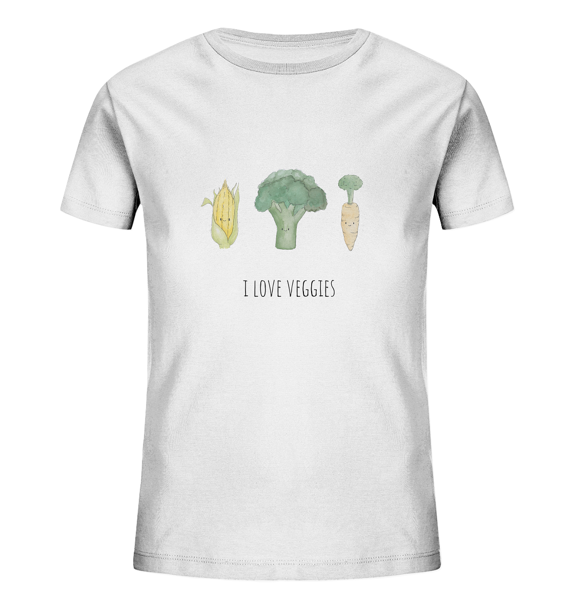 I love veggies - Kids Organic Shirt - wertvoll und geliebt 