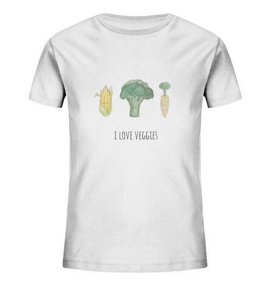 I love veggies - Kids Organic Shirt - wertvoll und geliebt 