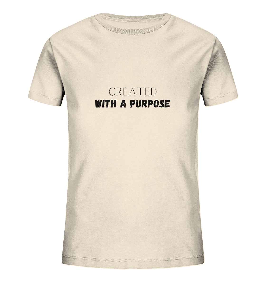 Created with a purpose - Kids Organic Shirt - wertvoll und geliebt 