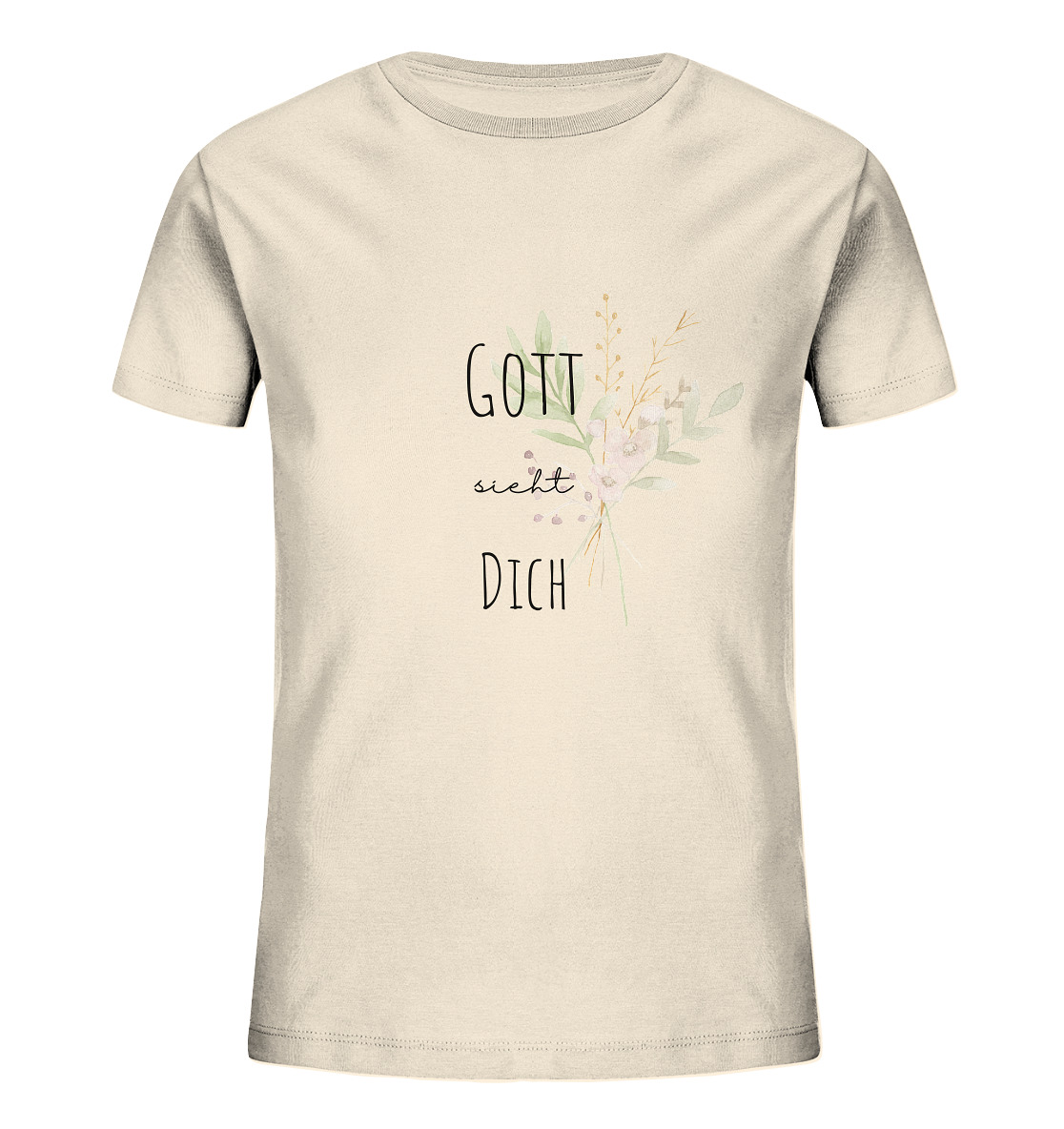 Gott sieht Dich - Kids Organic Shirt - wertvoll und geliebt 
