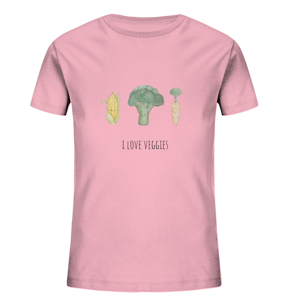 I love veggies - Kids Organic Shirt - wertvoll und geliebt 