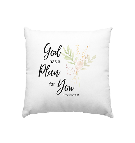 Jeremiah 29:11 - Kissen 40x40cm - wertvoll und geliebt 