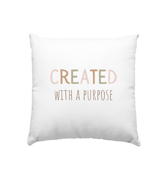 Created - Kissen 40x40cm - wertvoll und geliebt 