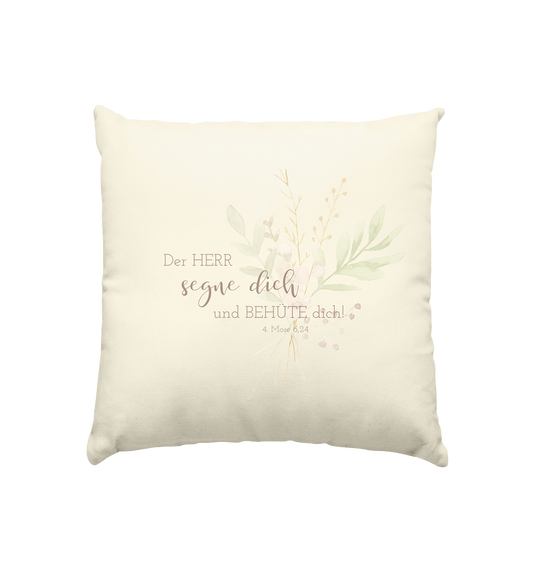 Derr Herr segne dich - Kissen natur 40x40cm