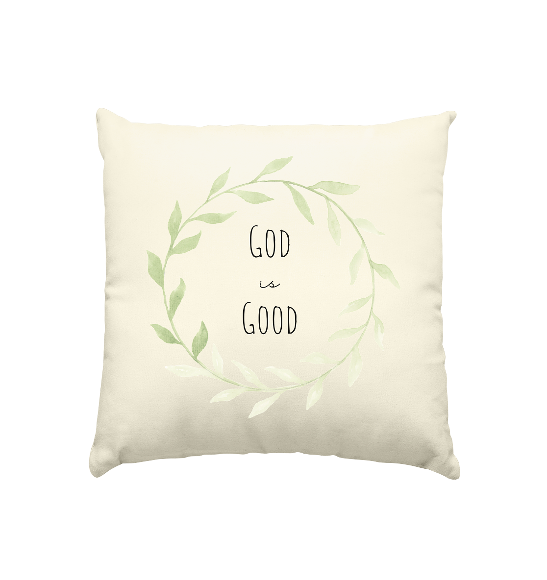 God is good - Kissen natur 40x40cm - wertvoll und geliebt 