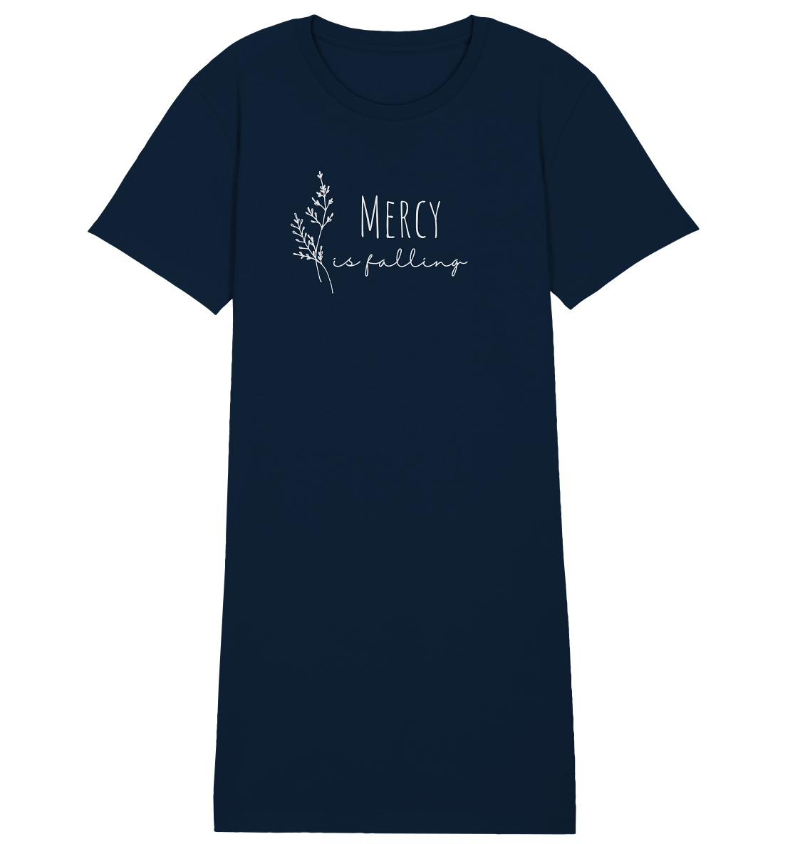 Mercy is falling - Ladies Organic Shirt Dress - wertvoll und geliebt 