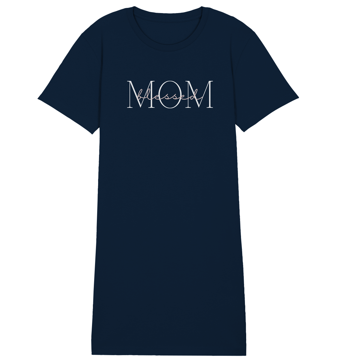 Blessed mom - Ladies Organic Shirt Dress - wertvoll und geliebt 