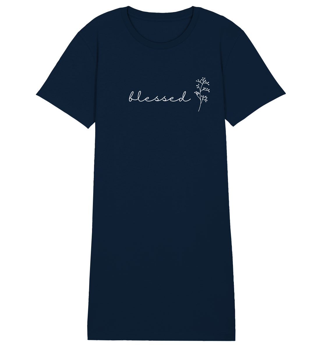 blessed - Ladies Organic Shirt Dress - wertvoll und geliebt 