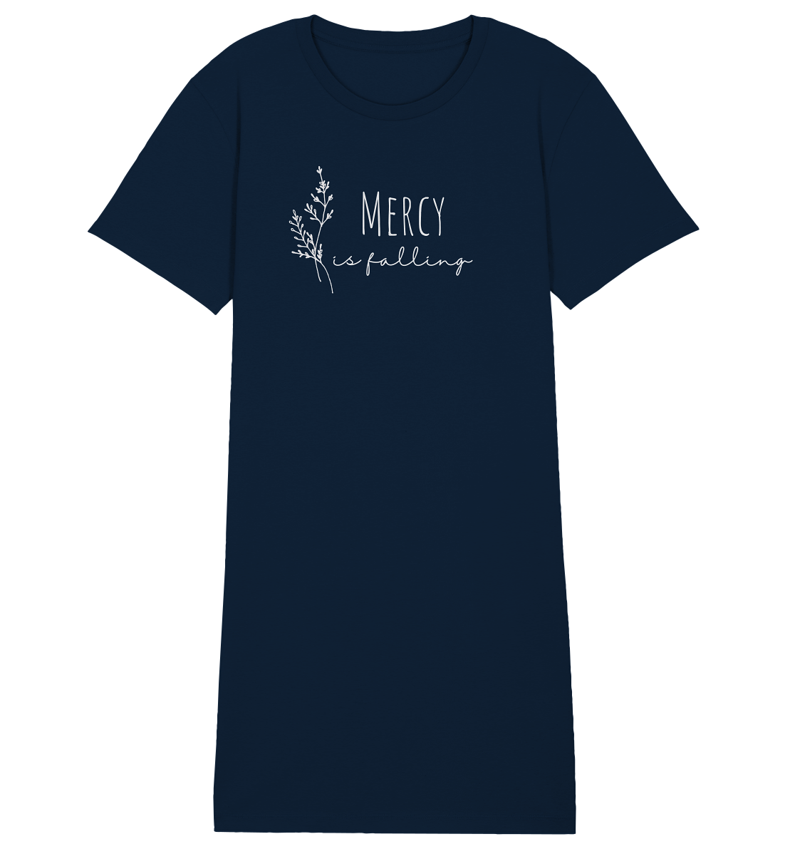 Mercy is falling - Ladies Organic Shirt Dress - wertvoll und geliebt 