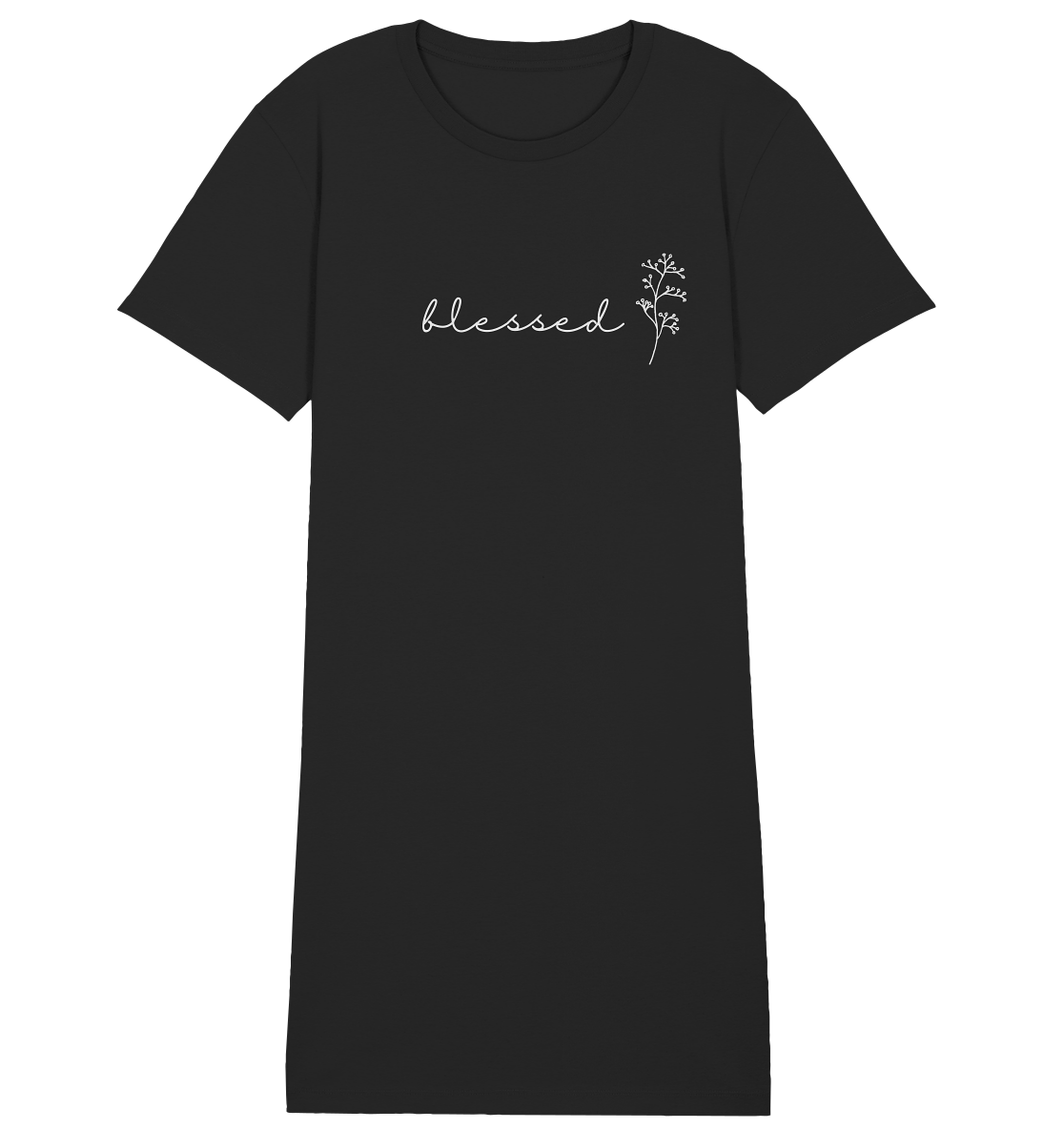 blessed - Ladies Organic Shirt Dress - wertvoll und geliebt 