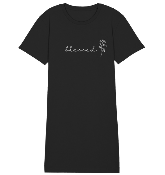 blessed - Ladies Organic Shirt Dress - wertvoll und geliebt 