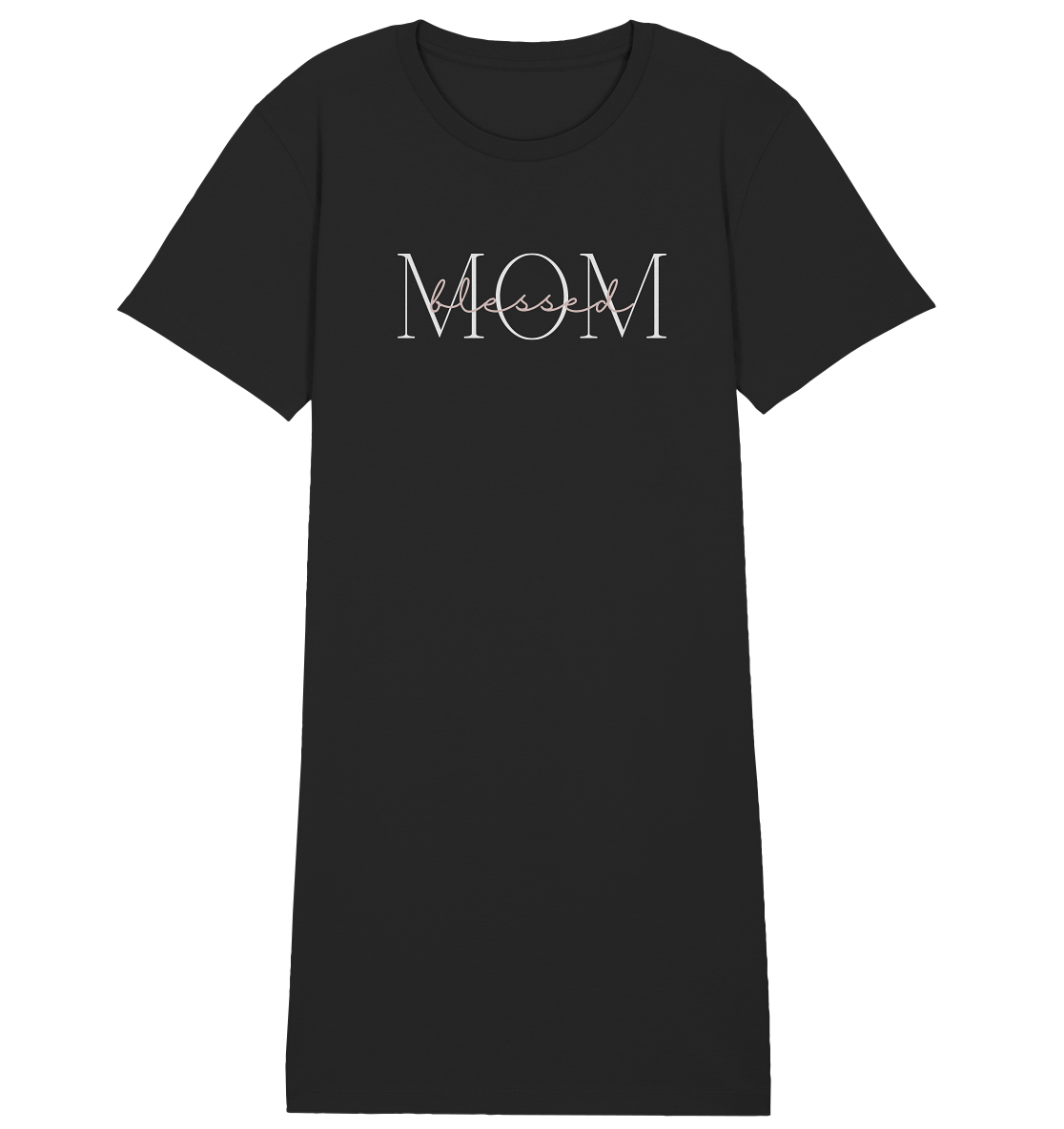 Blessed mom - Ladies Organic Shirt Dress - wertvoll und geliebt 