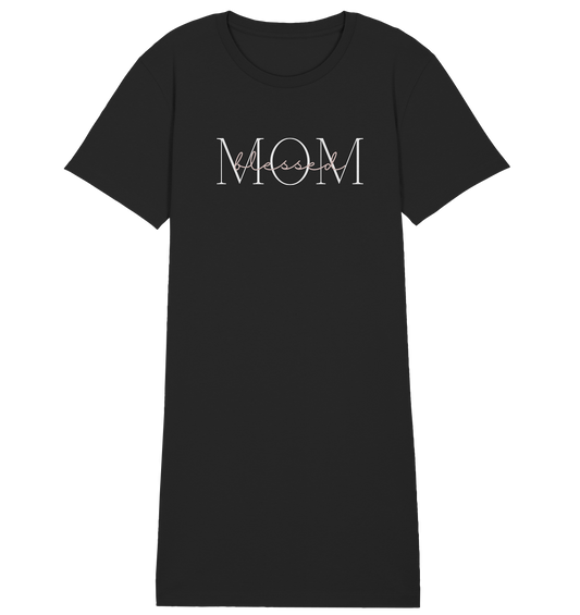 Blessed mom - Ladies Organic Shirt Dress - wertvoll und geliebt 